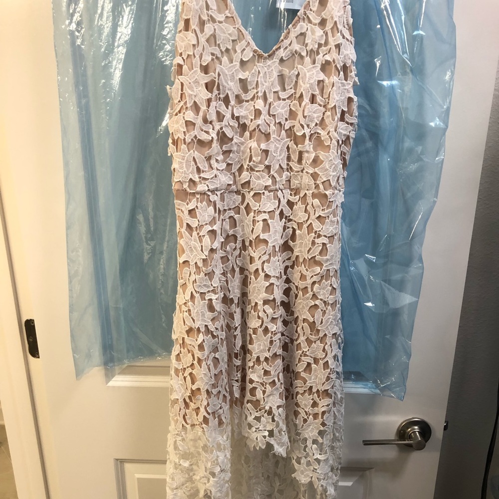 White lace dress